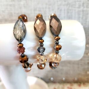 Vera Wang Elegant Multi-Color Beaded Bracelet Set